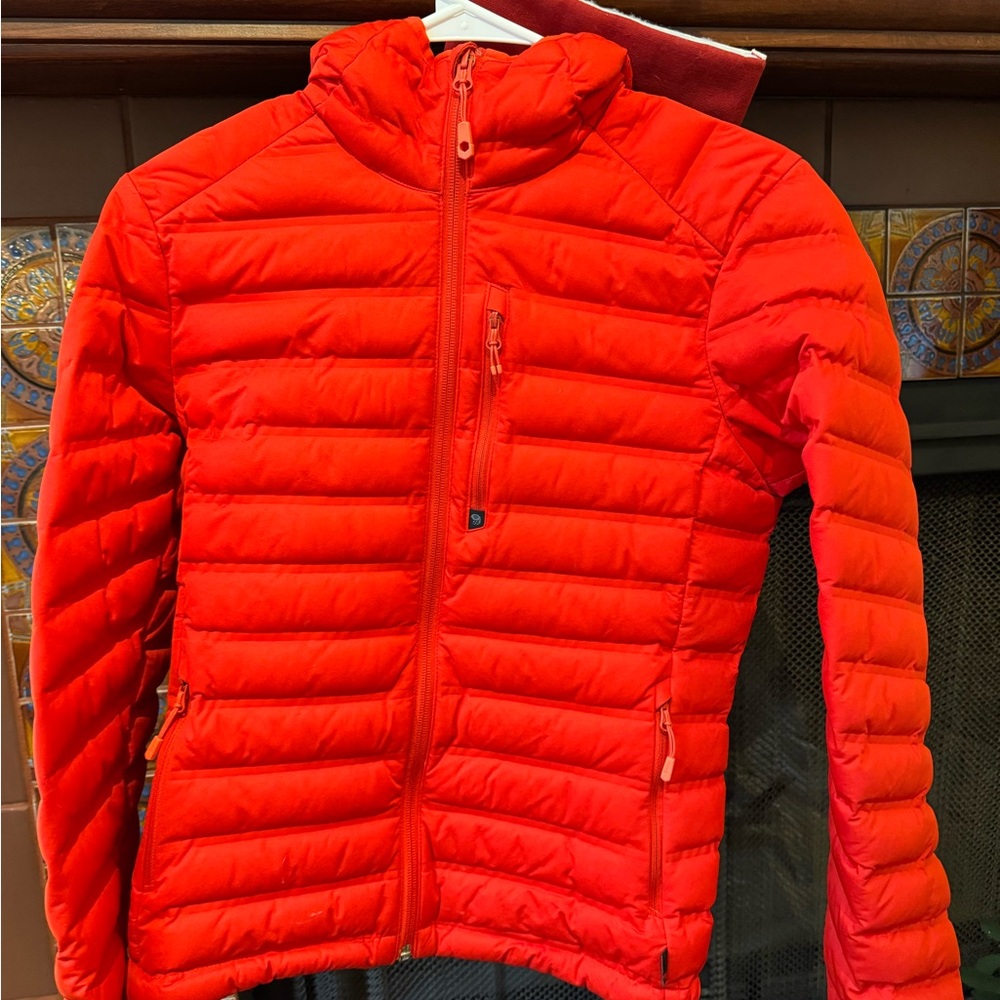 Women's Vibrant Red Puffer Jacket